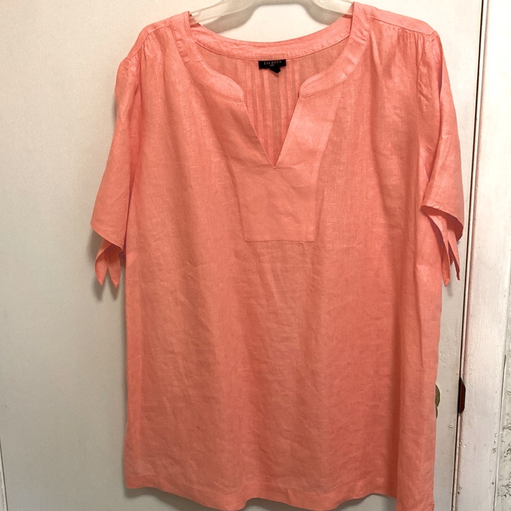 Talbot’s women’s 100% linen tunic